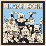 Pillage People - Music Pun Barbarian Cartoon Canvas Reusable Grocery Tote Bag