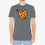 UGP Campus Apparel Pizza Heart - Funny Pizza Food Lover Valentines Day Foodie T Shirt