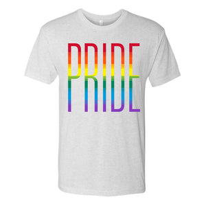 Rainbow Pride Tall Letters - LGBTQ Pop Art Triblend T Shirt