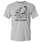 Ready to Purrty - Party Hat Cat Kitty Celebrate New Year Birthday T Shirt