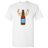 UGP Campus Apparel Reinbeer - Funny Christmas Holiday Reindeer Beer Drinking Party T Shirt