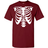 Skeleton Rib Cage - Monster Halloween Costume Novelty T Shirt
