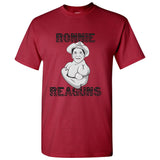 UGP Campus Apparel Ronnie Reaguns - President Bodybuilder Pun Humor Parody Republican T Shirt