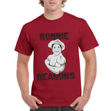 UGP Campus Apparel Ronnie Reaguns - President Bodybuilder Pun Humor Parody Republican T Shirt