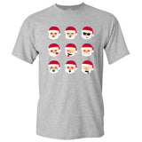 Santa Claus Emoji - Merry Christmas Happy Holidays Emoticon T Shirt