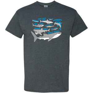 Shark Species - Sharks Ocean Sea Fish Animals T Shirt
