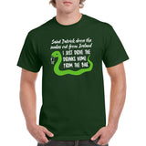 Saint Patrick Driving - Funny St. Patty's Day Designated Driver Snake T Shirt