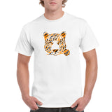 Tiger Rose - Animal Print Graphic T Shirt