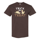 Trick or Treat Dog - Halloween Puppy T-Shirt - Dark Chocolate