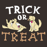 Trick or Treat Dog - Halloween Puppy T-Shirt - Dark Chocolate