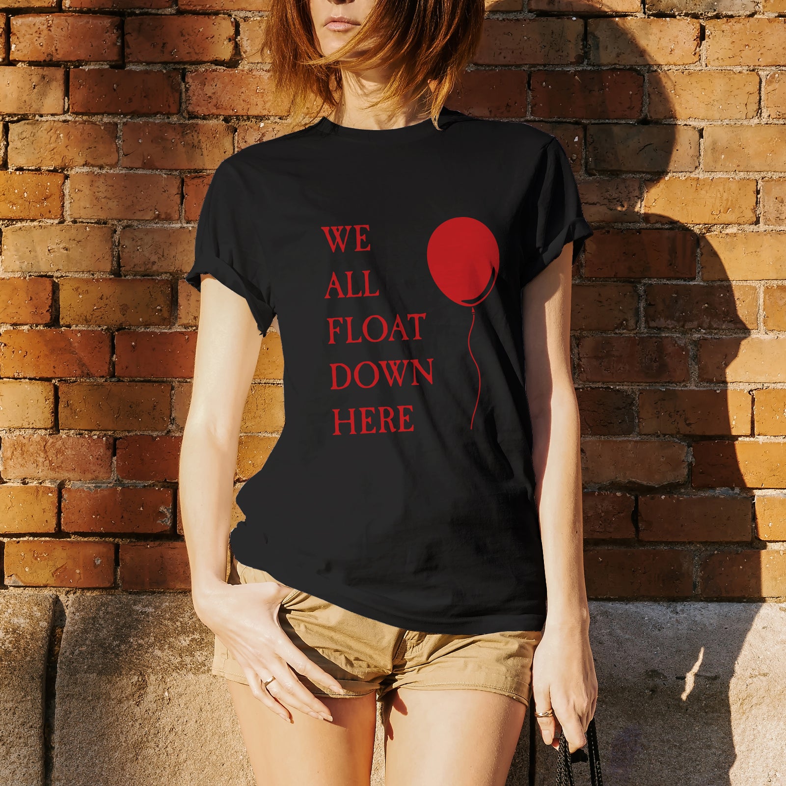 We Float Down - Movie Horror Red Balloon T Shirt – Underground Online Retail