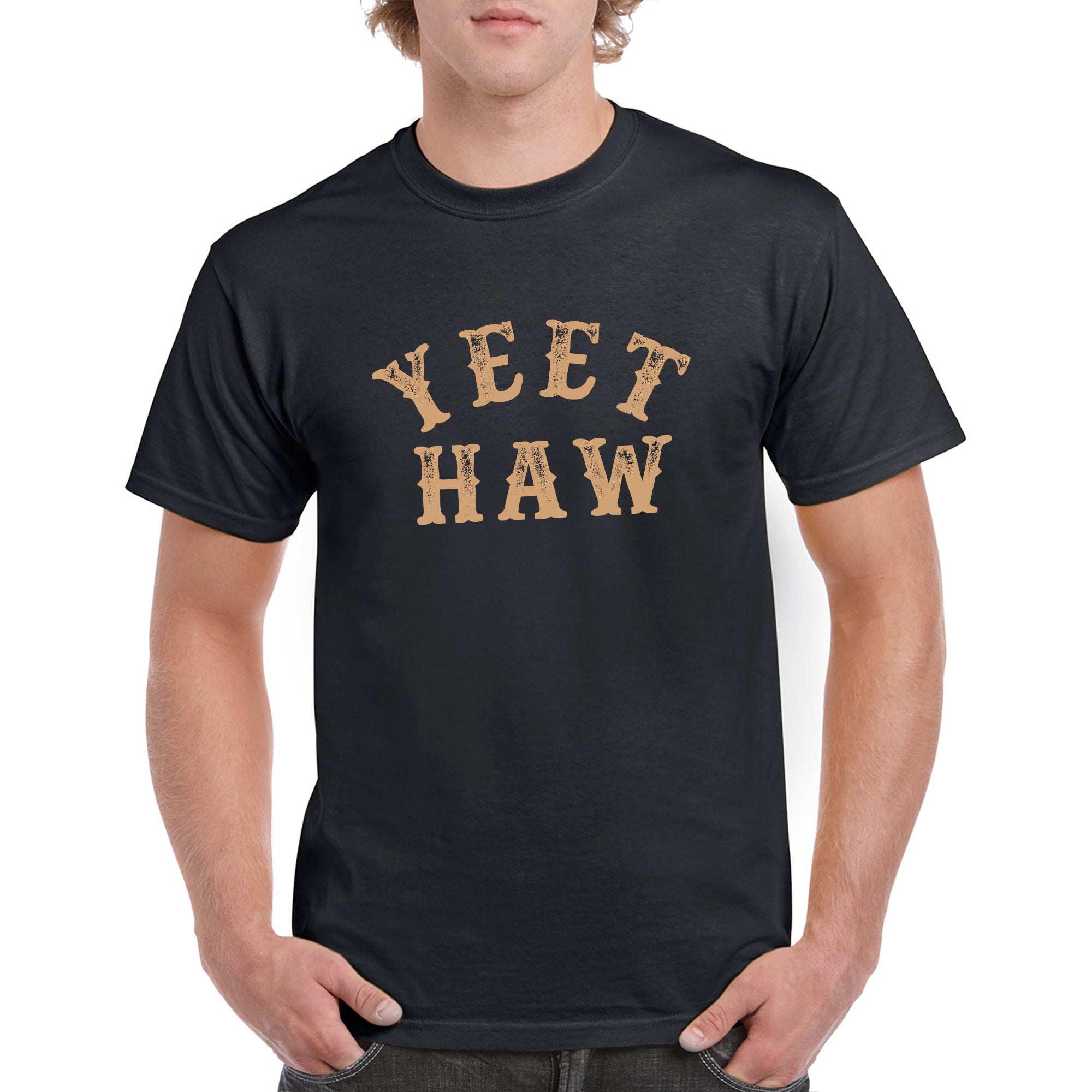 Yeet Haw Funny Expression Slang Cowboy Western T Shirt