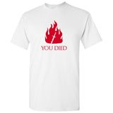 You Died - Game Over Video Game Gamer T Shirt