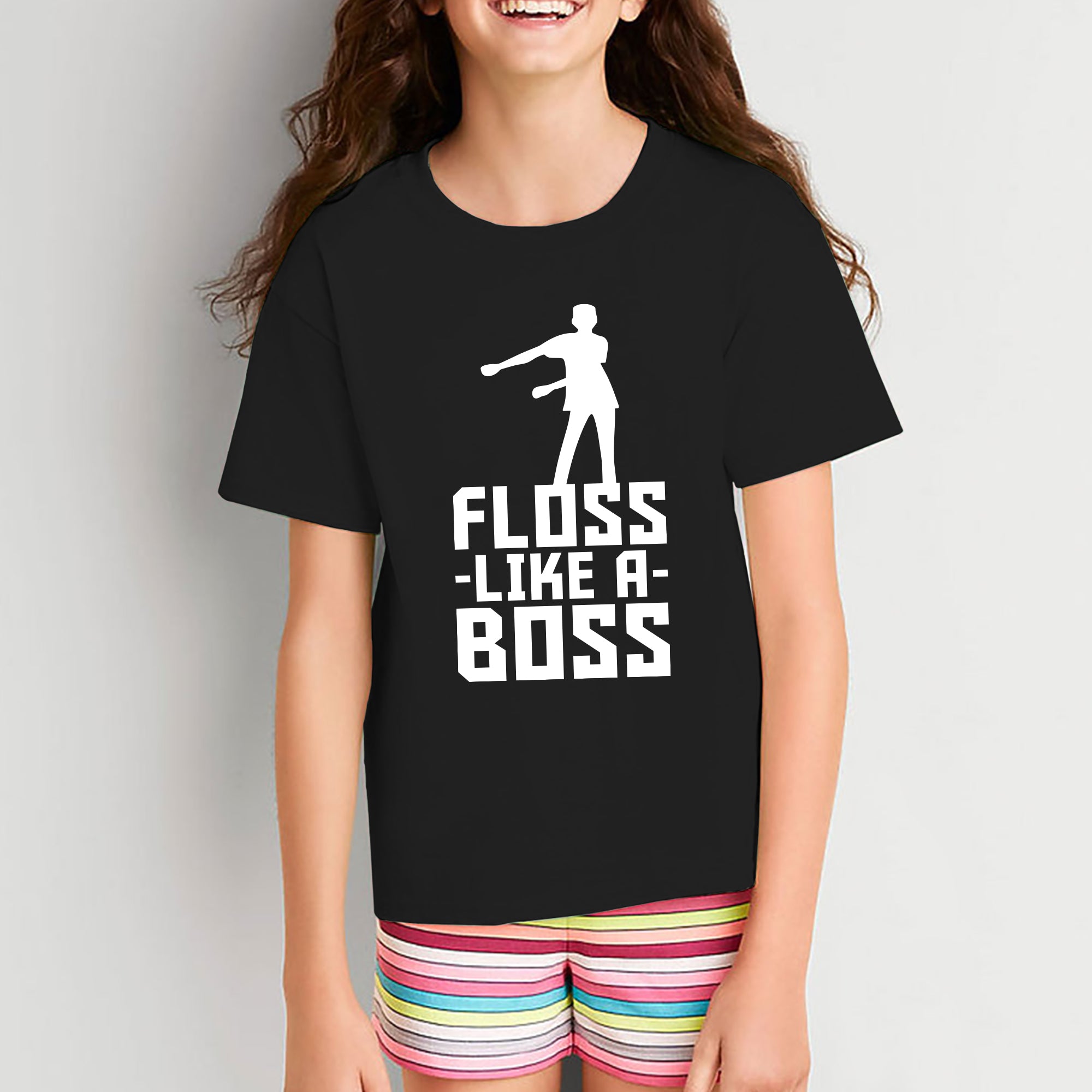 Kids Floss Like A Boss Flossin Dance Funny Emote Youth T Shirt Underground Online Retail