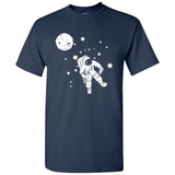 Launch Break - Funny Outer Space Astronaut Man On The Moon Pizza T Shirt