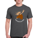 UGP Campus Apparel Moostache - Funny Moose Mustache Joke T Shirt