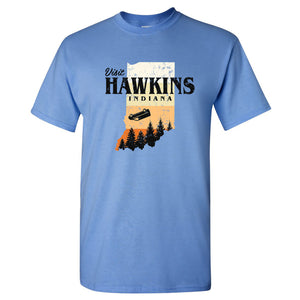 UGP Campus Apparel Visit Hawkins Indiana - Funny Upside Down Eleven T Shirt